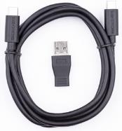 USB-C to USB-C cable with USB Type A Male Adapter