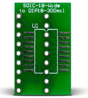 SOIC-18-Wide to DIP18-300mil Adapter